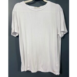 Marine Layer Mens White Cotton Crew Neck T Shirt Size Medium